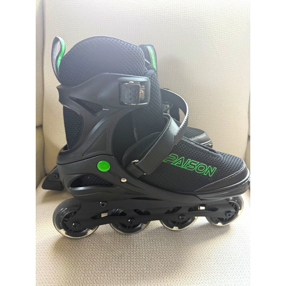 Papaison ABEC-7 Men's Inline Skates Black/Green Size 8-10.5 EU 43